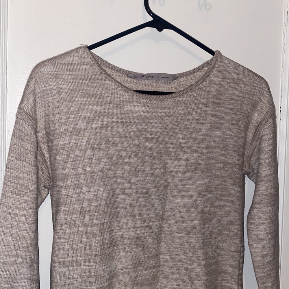 Athleta long sleeve casual mini thick dress crewneck - Picture 2 of 7